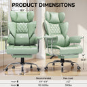 COMHOMA Colorful Big and Tall Office Chair with Lumbar Support & Adjustable Footrest GT205