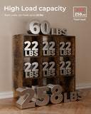 6/8/9 Cubes Wood Storage Organizer with Open Back and Removable Back Panels B3001-LUCKLIFE