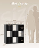6/8/9 Cubes Wood Storage Organizer with Open Back and Removable Back Panels B3001-LUCKLIFE