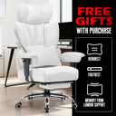 COMHOMA Upgraded Big and Tall Office Chair 400LBS with Pillow, Adjustable Armrest CH510