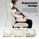 COMHOMA Colorful Big and Tall Office Chair with Lumbar Support & Adjustable Footrest GT205