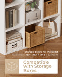 6/8/9 Cubes Wood Storage Organizer with Open Back and Removable Back Panels B3001-LUCKLIFE