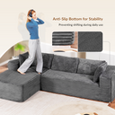 COMHOMA Cloud Sectional Couch-B10-WMT