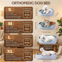 Comhoma Dog & Cat Bed DX-QC-DH, Washable Granular Sponge Cuddler Pet Bed Non-Slip Bottom Nest Bed for Small Medium Large Dogs and Cats