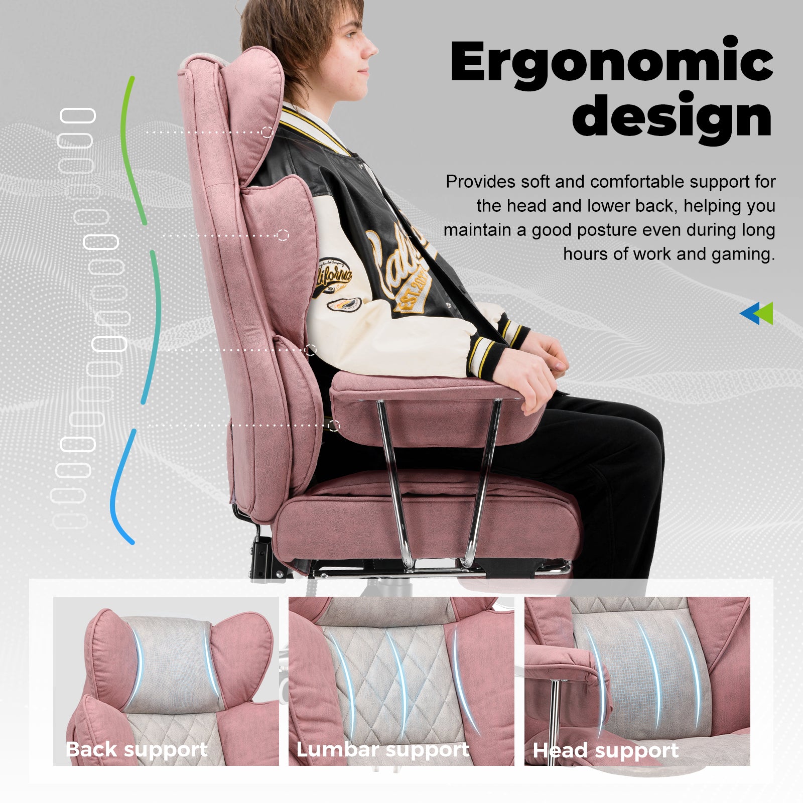 Ergonomic design with side view