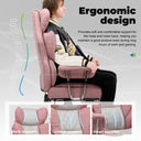 COMHOMA Big and Tall Office Chair with Lumbar Support & Adjustable Footrest GT205