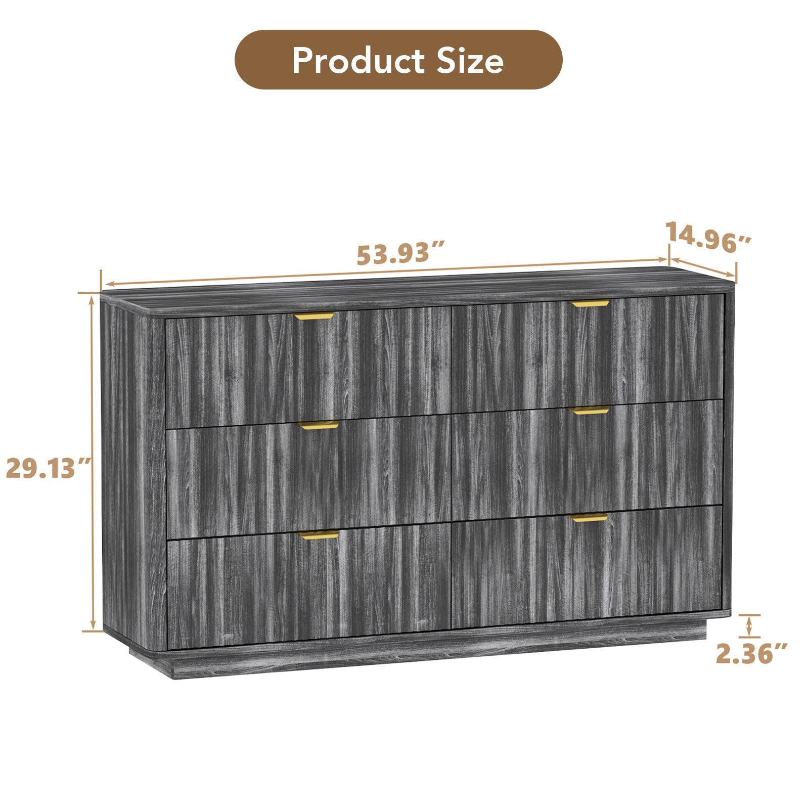 COMHOMA Buffet Sideboard Cabinet with 6/8 Drawers