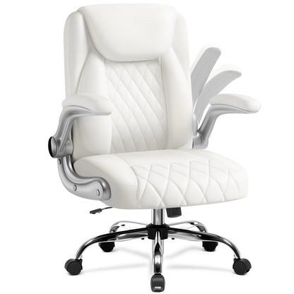 COMHOMA Big and Tall Office Chair, 400LBS Wide Seat Ergonomic Chair, High Back Executive Leather Chair CH227