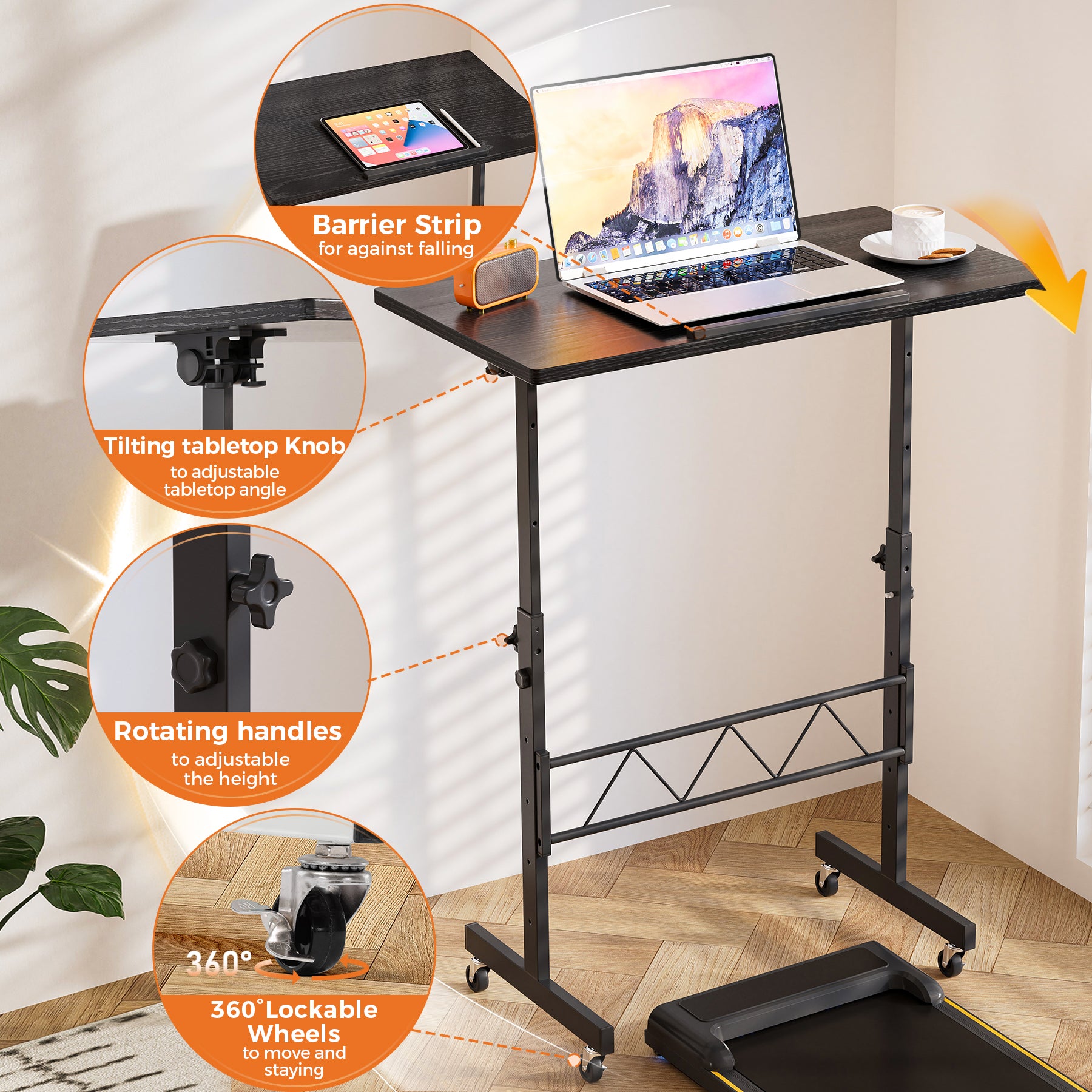 Standing Desk Adjustable Height & Tiltable Tabletop