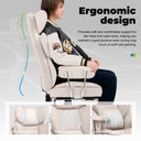 COMHOMA Colorful Big and Tall Office Chair with Lumbar Support & Adjustable Footrest GT205