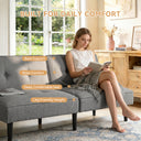 COMHOMA Futon Sofa Bed 67"x31.5" B010, Gray