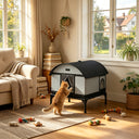 LUCKLIFE® Heated Outdoor Cat House, Weatherproof Shelter with Heating Pad, Winter Use PET06