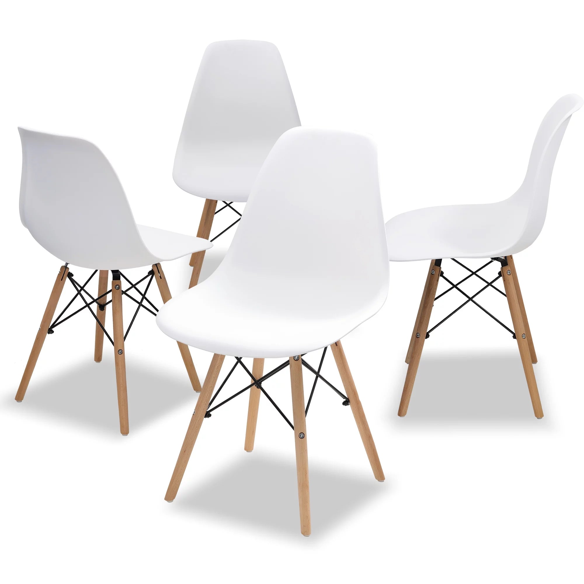 COMHOMA Dining Chair White Set of 4