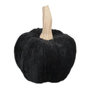 9.5' Black Velvet Pumpkin Large, for Holiday Halloween Decor