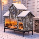 LUCKLIFE® Extra Large Heated Cat House for Outside, 100% Weatherproof, 27.9"W x 16.5"D x 32.7"H, PET07