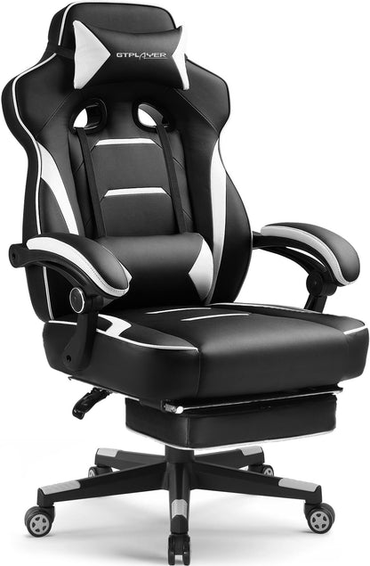 GTPLAYER Gaming Chair 350Lbs Heavy Duty Ergonomic Office Chair Lumbar Support GTF59-CH