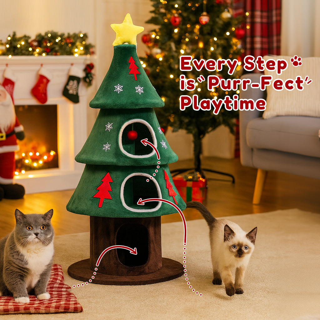 COMHOMA® Christmas Cat Tree Tower PET-XMAS