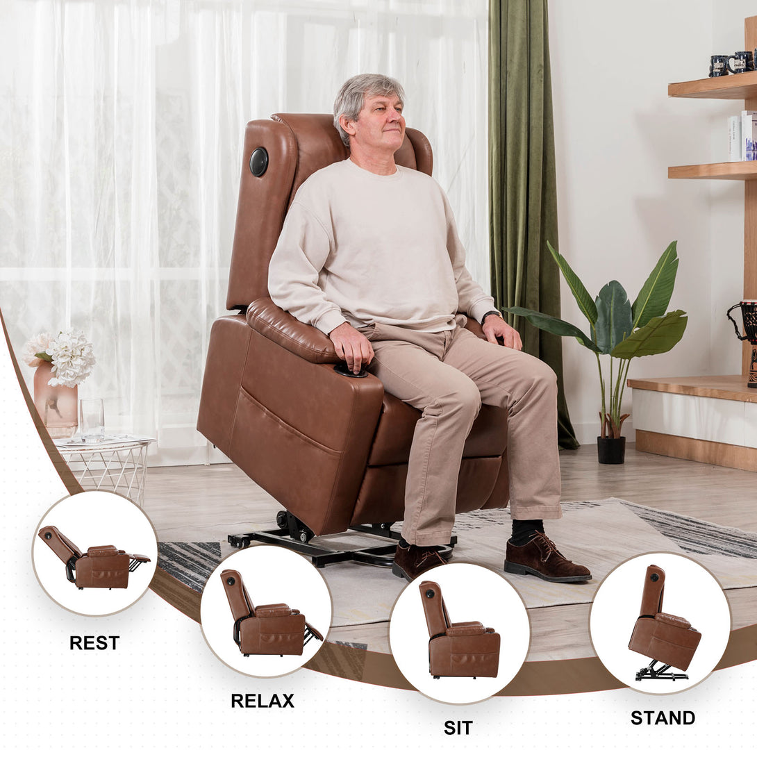 COMHOMA Power Lift Recliner Chair with Bluetooth Speakers-GB-MPLR-02