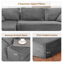 COMHOMA Cloud Sectional Couch-B10-WMT