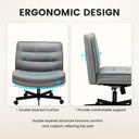 Ergonomic office chair with double layered cushion and adjustable backrest providing comfortable support to relieve hip pain, suitable for office and game use.