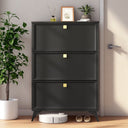 COMHOMA Shoe Storage Cabinet with 3  Flip Drawers