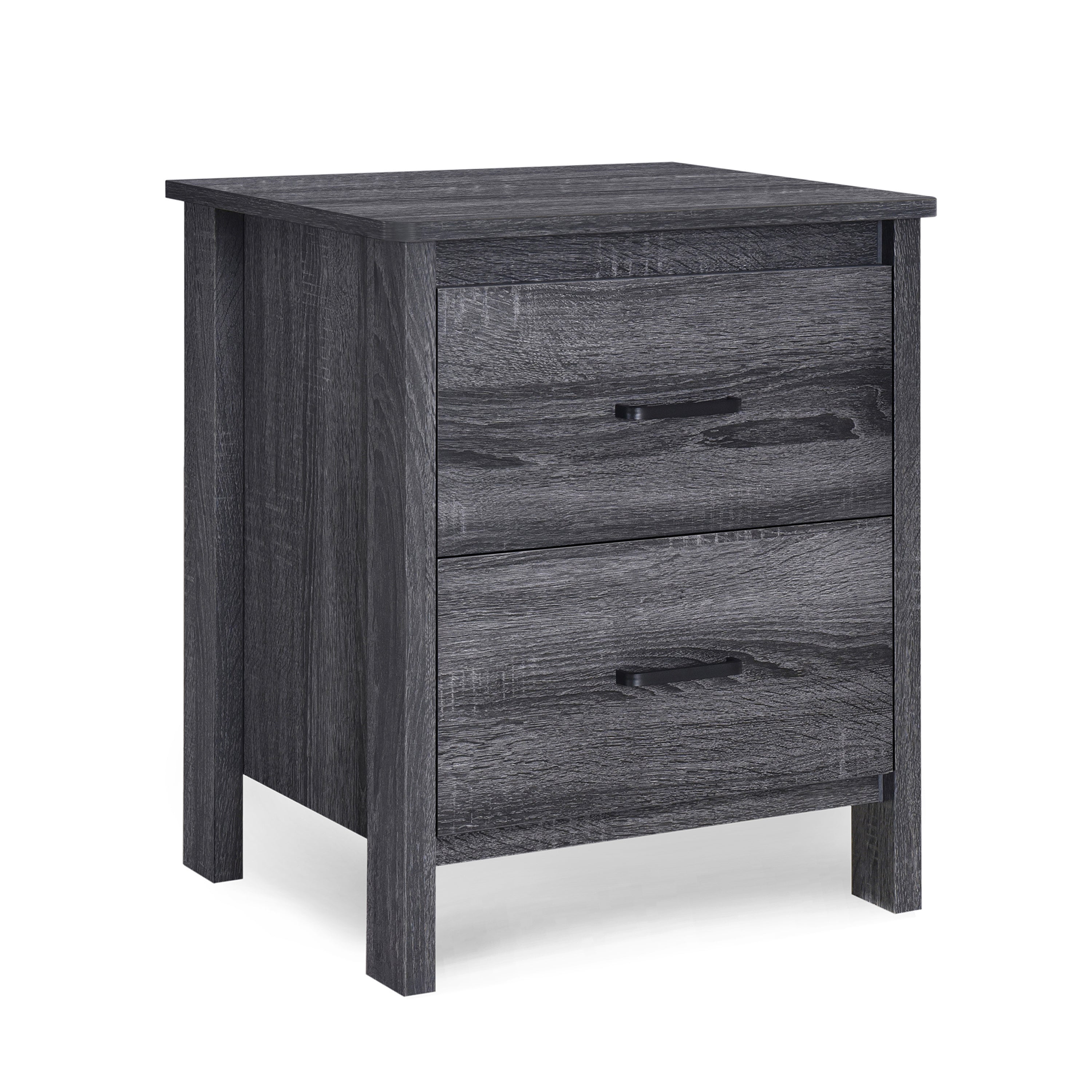 Titeca Contemporary Wood 2 Drawer Nightstand