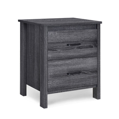 Titeca Contemporary Wood 2 Drawer Nightstand