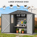 COMHOMA Outdoor Metal Storage Tool Shed B106