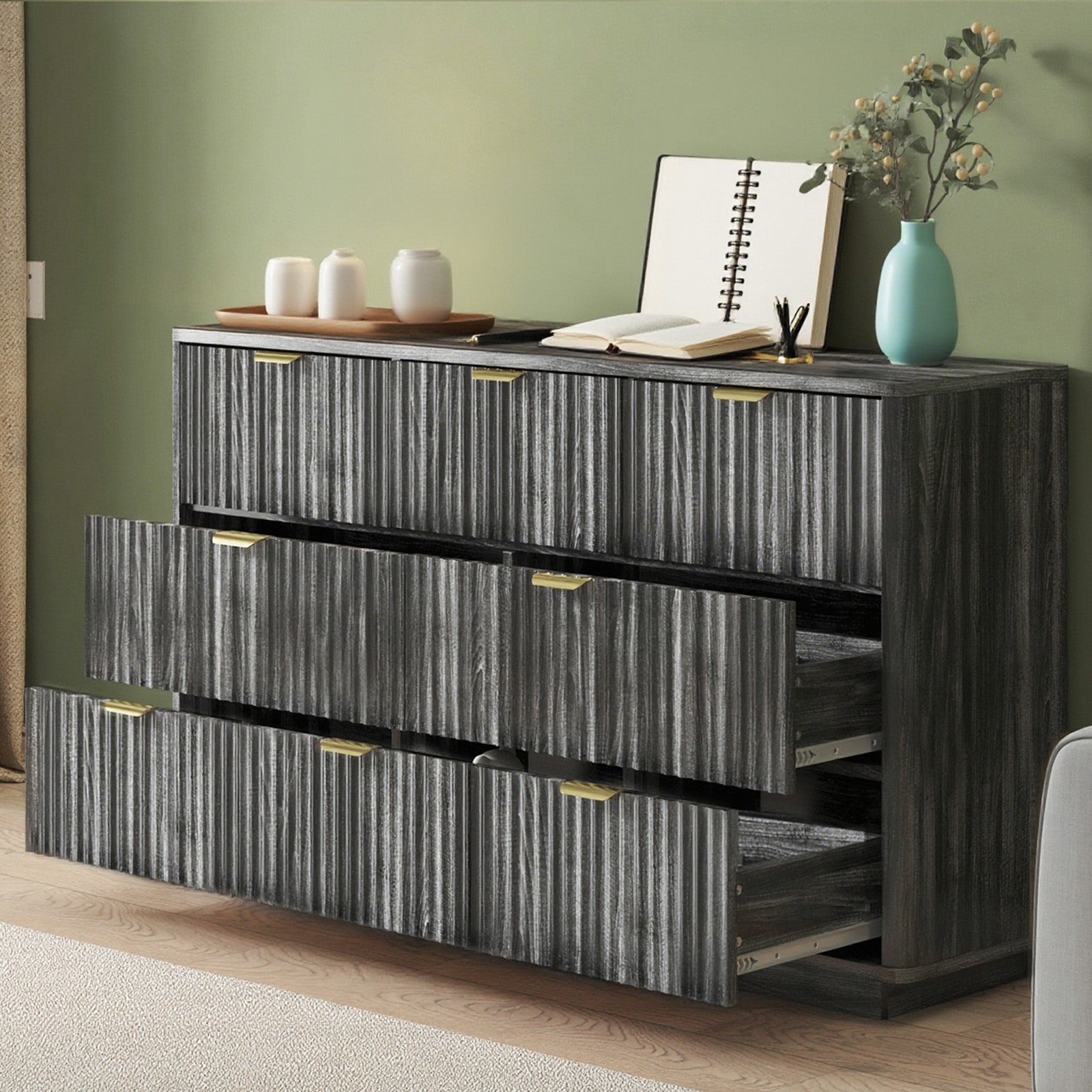 COMHOMA Buffet Sideboard Cabinet with 6/8 Drawers