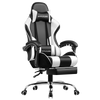GTPLAYER Gaming Chair with Footrest and Lumbar Support, Height Adjustable GT800A