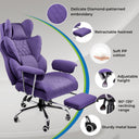 COMHOMA® Colorful Big and Tall Office Chair with Lumbar Support & Adjustable Footrest GT205