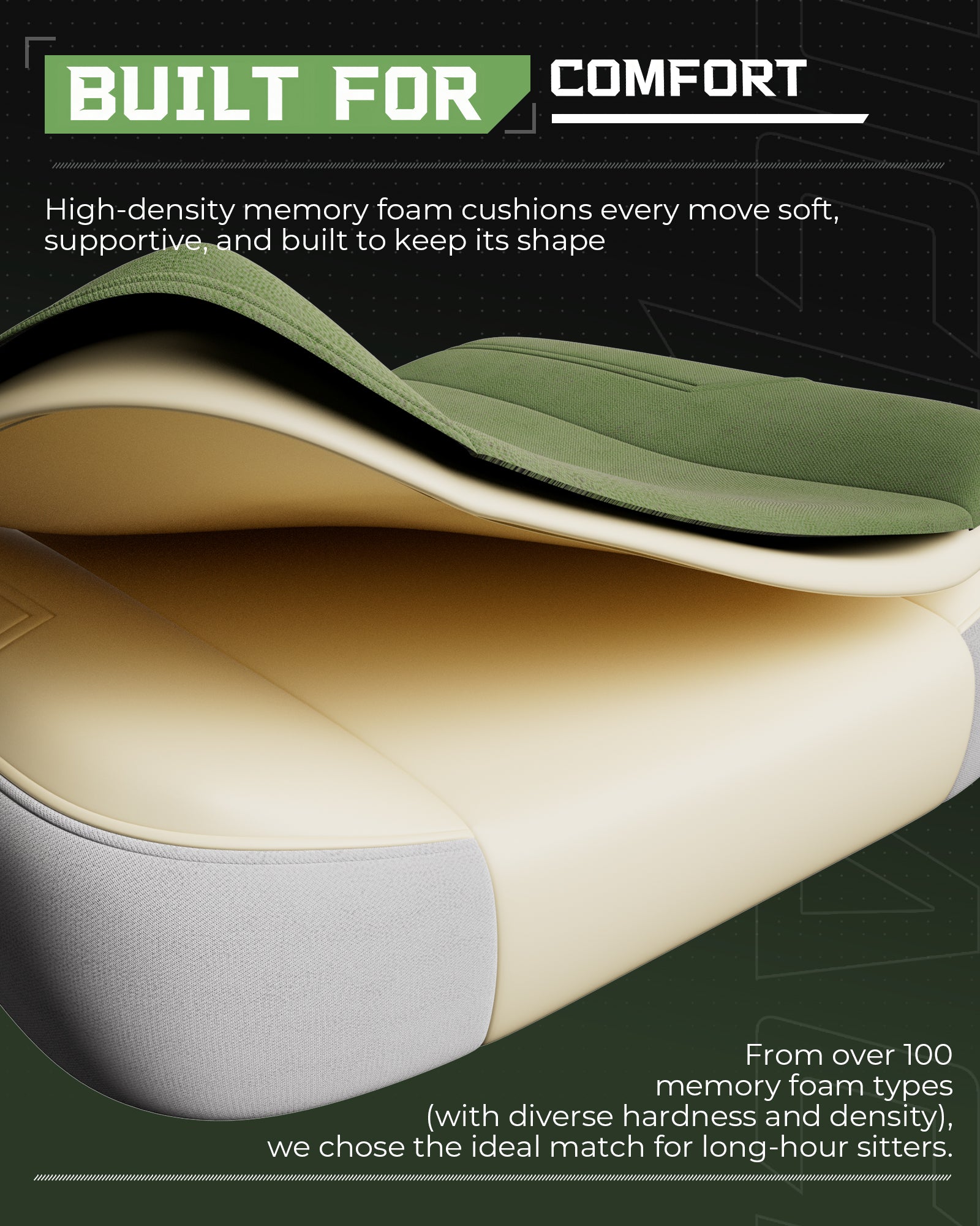 LUCKRACER Big and Tall Gaming Chair 350lbs with Footrest LR408