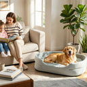 Comhoma Dog & Cat Bed DX-QC-DH, Washable Granular Sponge Cuddler Pet Bed Non-Slip Bottom Nest Bed for Small Medium Large Dogs and Cats