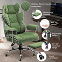 COMHOMA Big and Tall Office Chair with Lumbar Support & Adjustable Footrest GT205
