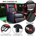 GTPLAYER® Gaming Massage Recliner with Bluetooth Speakers GT208M