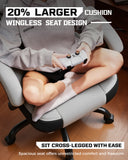 LUCKRACER Big and Tall Gaming Chair 350lbs with Footrest LR408