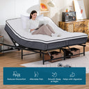 COMHOMA Electric Adjustable Bed Frame with Independent Head and Foot Incline B102
