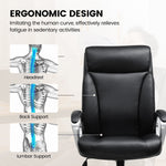 COMHOMA Executive Office Chair Thick Leather Office Chair, Ergonomic Computer Desk Chair Comfy for Home Office-CH128N