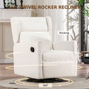COMHOMA Manual Textile 360° Swivel Manual Rocker Recliner H7030