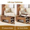 COMHOMA Coffee Table with Lifting Top & Hidden Storage