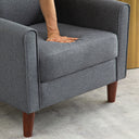 COMHOMA Single sofa chair for bedroom living room with four wooden legs-H309