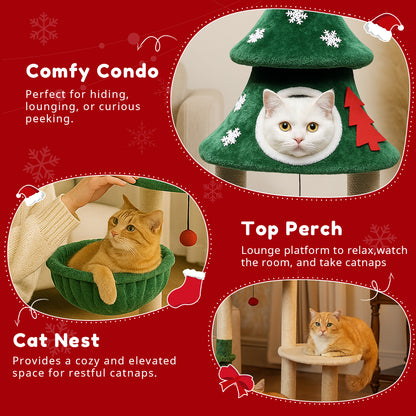 COMHOMA Christmas Cat Tree Tower PET01