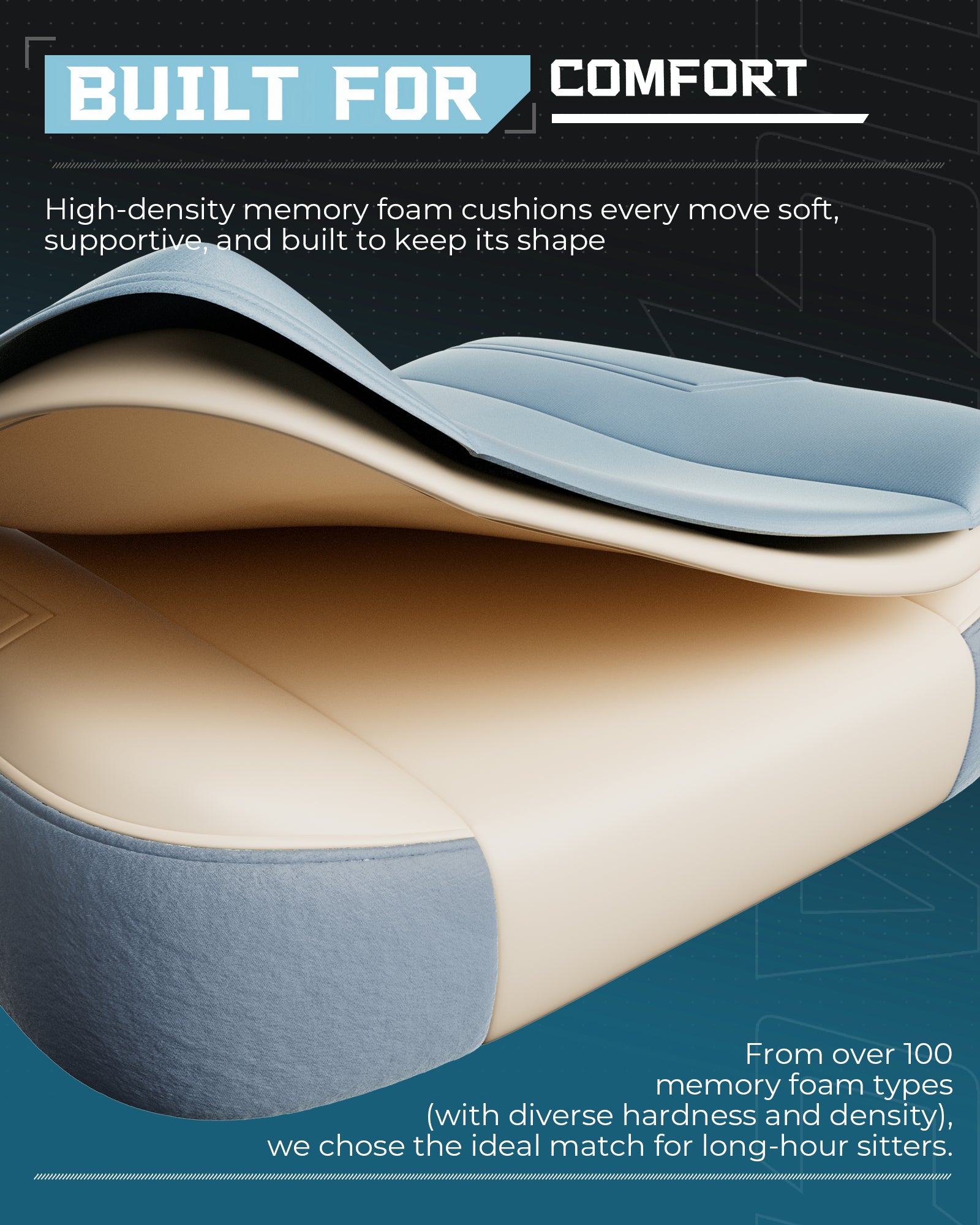 LUCKRACER Big and Tall Gaming Chair 350lbs with Footrest LR408