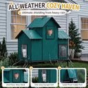 LUCKLIFE® Extra Large Heated Cat House for Outside, 100% Weatherproof, 27.9"W x 16.5"D x 32.7"H, PET07