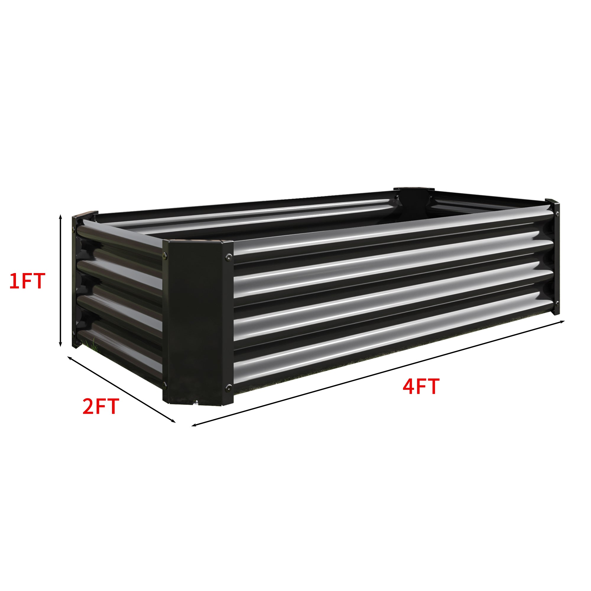Metal Raised Garden Bed with Gloves Tools OT-GD02