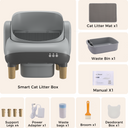COMHOMA® Self Cleaning | Open Top Cat Automatic Litter Box, APP Control and Weight Monitoring