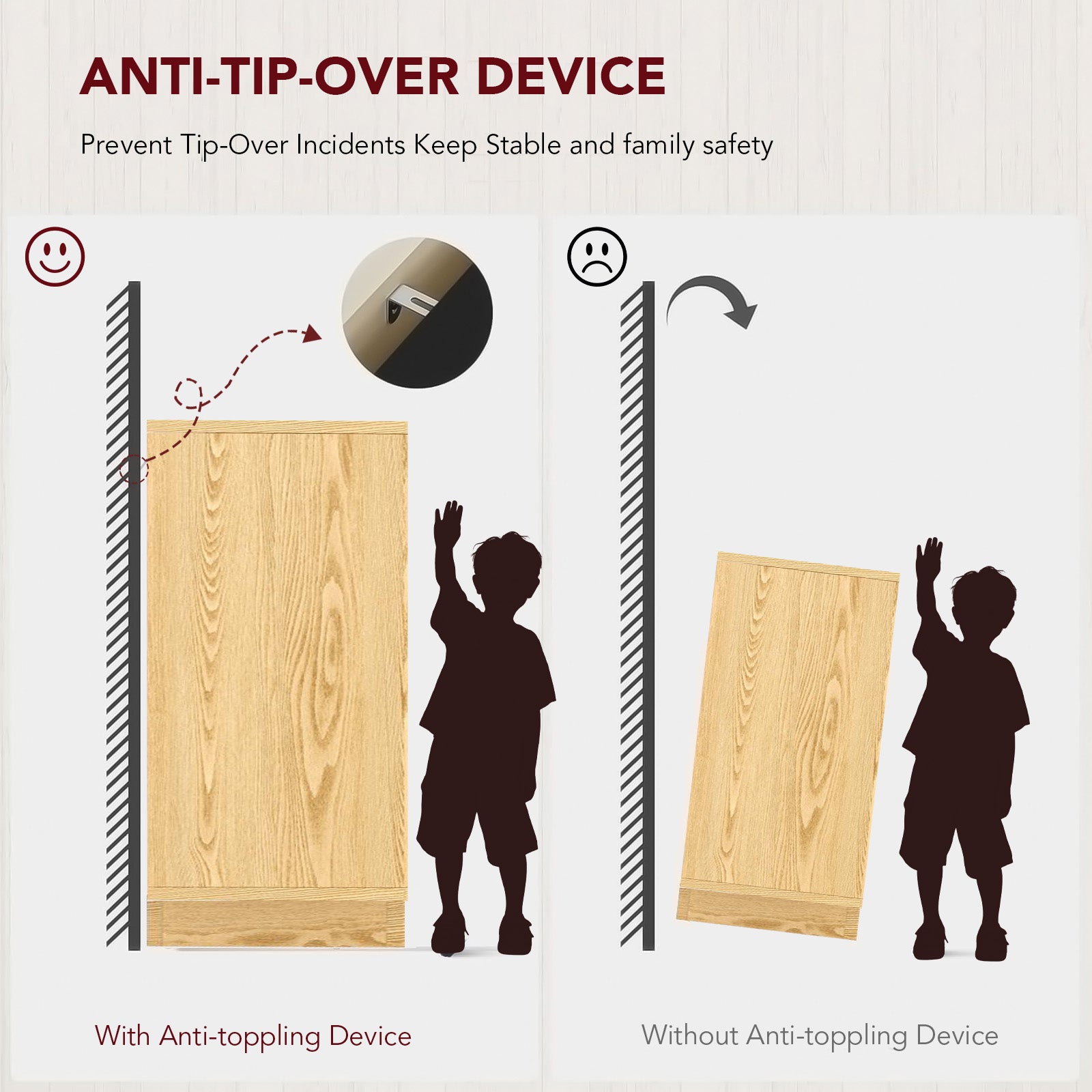 COMHOMA 63'' Buffet Sideboard Cabinet with Storage