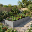 Over Ground Raised Garden Bed 96x28x10'', Large Long Planter Box for Outdoor, Tool-Free Assembly