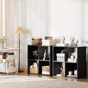 COMHOMA 4, 6, 8 Wood Cube Storage Organizer with Open Back and Removable Back Panels B3001