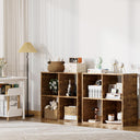 COMHOMA 4, 6, 8 Wood Cube Storage Organizer with Open Back and Removable Back Panels B3001